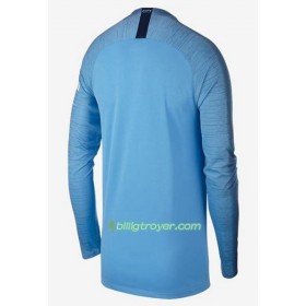 Billige Fotballdrakter Manchester City Hjemmedraktsett 2018/19 Langermet